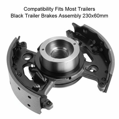 Compatibility Fits Most Trailers Black Trailer Brakes Assembly 230x60mm